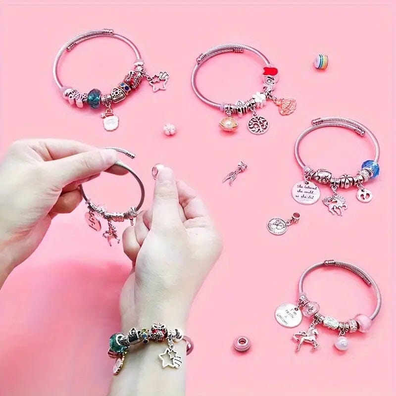 Kit Bracciale con Perline LuminaCraft per Ragazze Creative e Divertenti