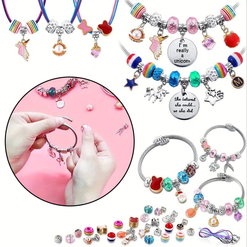 Kit Bracciale con Perline LuminaCraft per Ragazze Creative e Divertenti