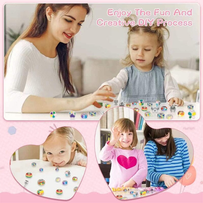 Kit Bracciale con Perline LuminaCraft per Ragazze Creative e Divertenti