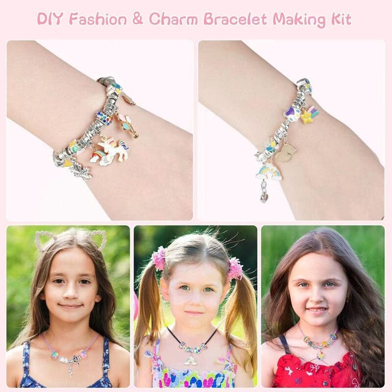 Kit Bracciale con Perline LuminaCraft per Ragazze Creative e Divertenti