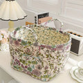 Homemuse BloomVault Durable Flower Organizer With Wicker Canvas