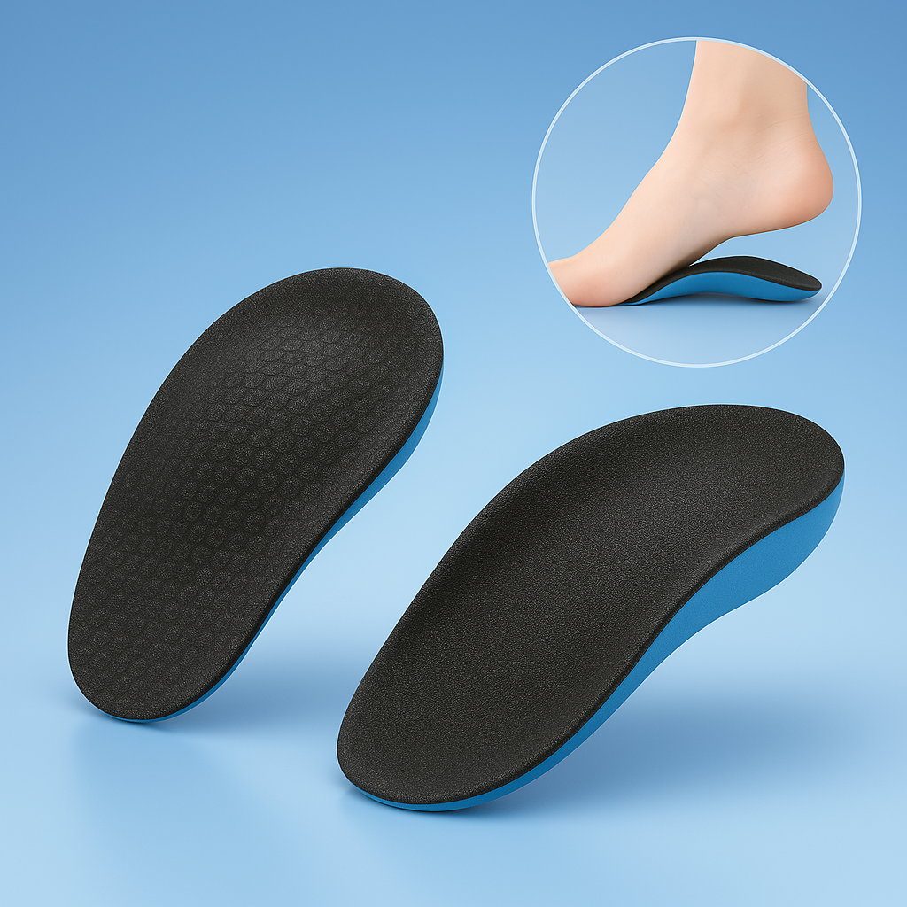 SoleEase High Arch Support Insoles With EVA Foam For Comfort And Pain Relief