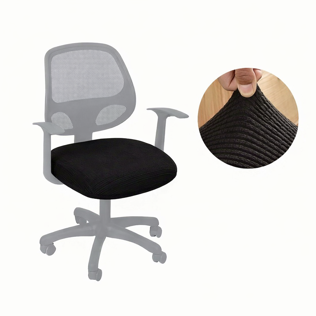 Husă elastică OfficeGuard cu despicătură pentru a menține scaunele curate și protejate