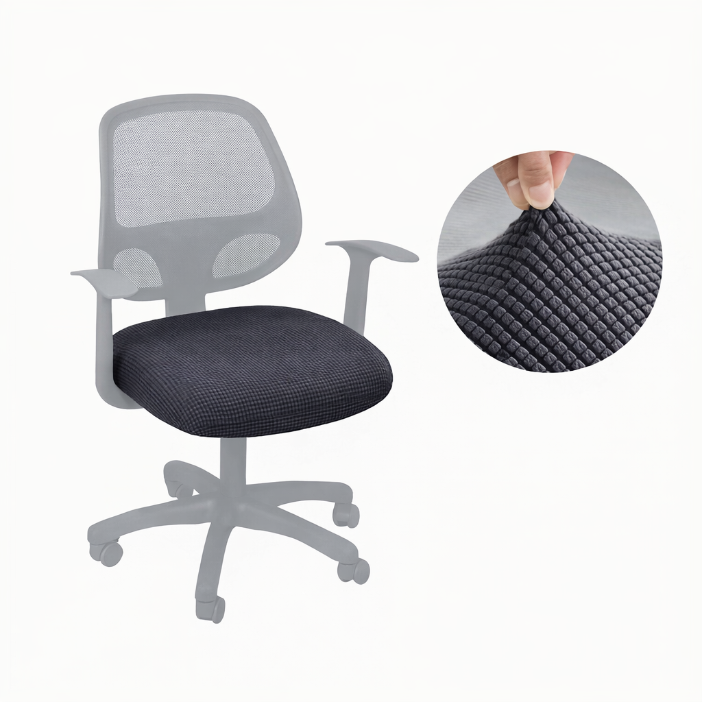 Husă elastică OfficeGuard cu despicătură pentru a menține scaunele curate și protejate