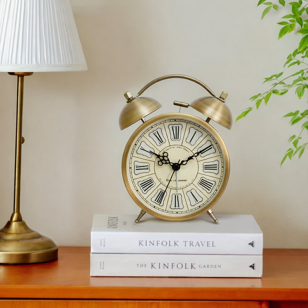 Nordibell Luminous Nordic Alarm Clock In Vintage Style