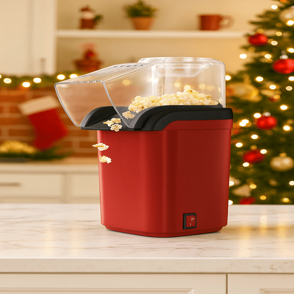CrispPop Mini Popcorn -kone Nopea Kotikäyttöön Terveelliseen Välipalaan