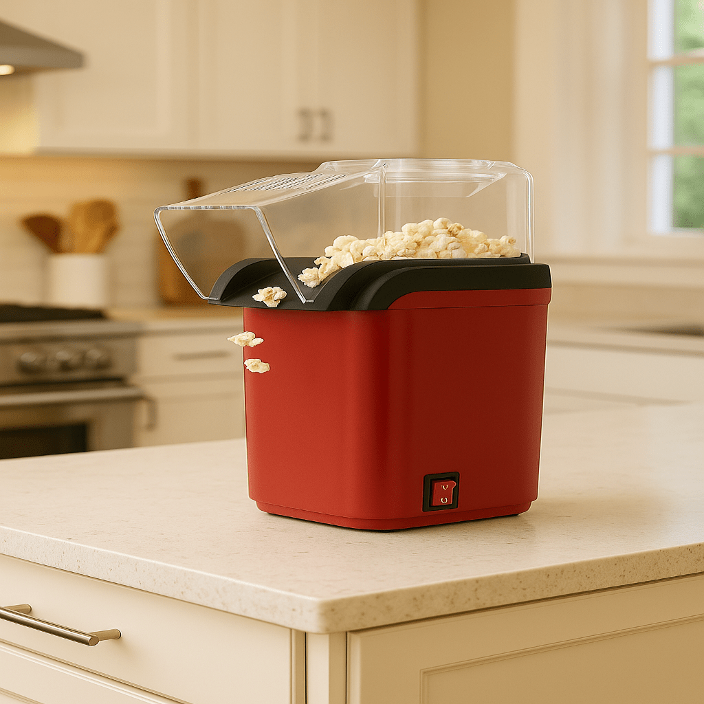 CrispPop Mini Popcorn -kone Nopea Kotikäyttöön Terveelliseen Välipalaan