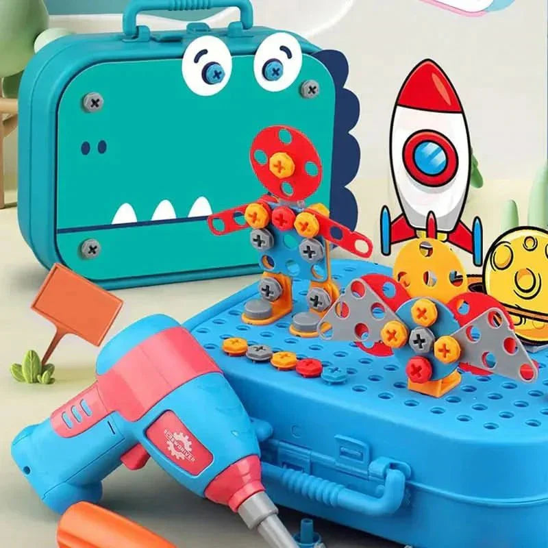 NovaBuild ToolPlay Set für Kleinkinder Praktisches Kreativitäts- und Lernset 211 Teile