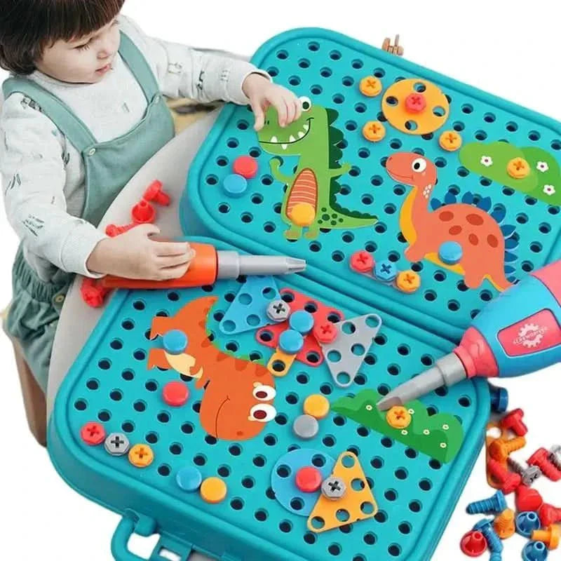 NovaBuild ToolPlay Set für Kleinkinder Praktisches Kreativitäts- und Lernset 211 Teile