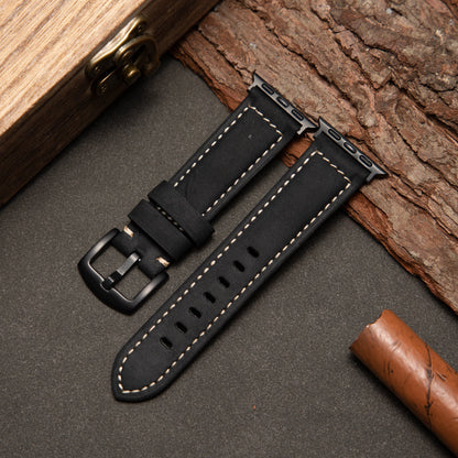 AuroraForge Cinturino in Pelle Vintage Opaco per Apple Watch