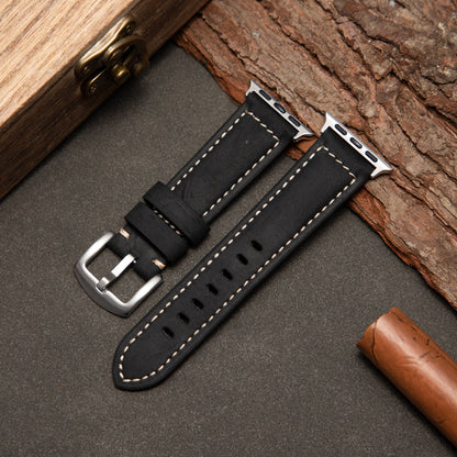AuroraForge Cinturino in Pelle Vintage Opaco per Apple Watch