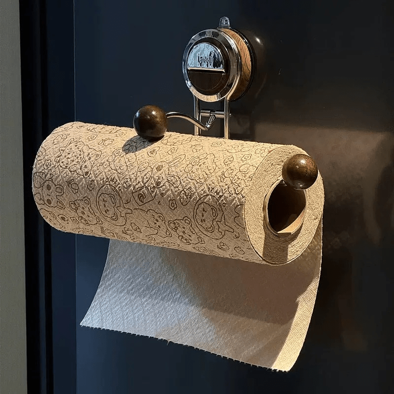 Rollfix No-Drill Stainless Steel Toilet Paper Dispenser With Strong Suction