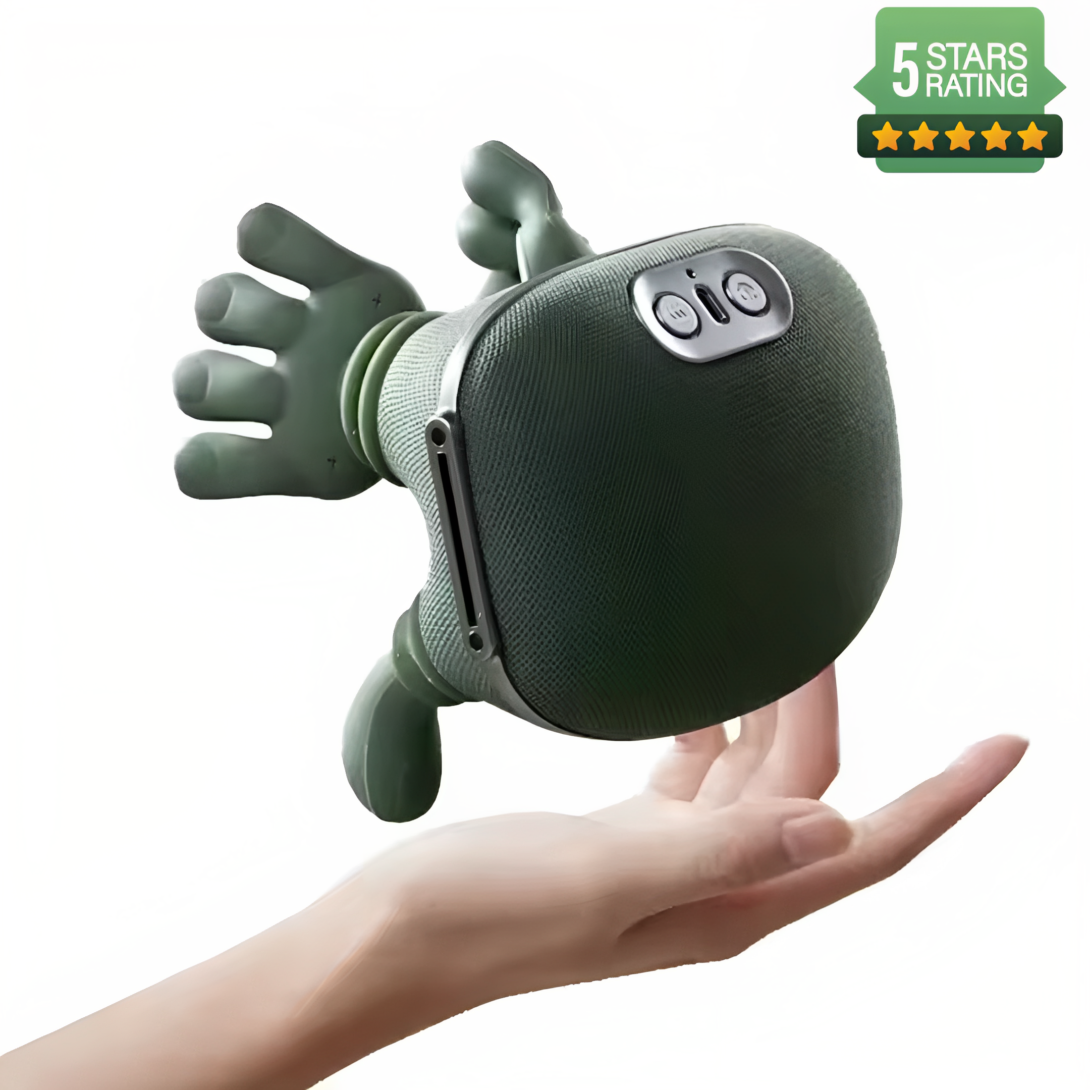 Masajeador PulseFlex para manos y muñecas con batería recargable por USB y calor