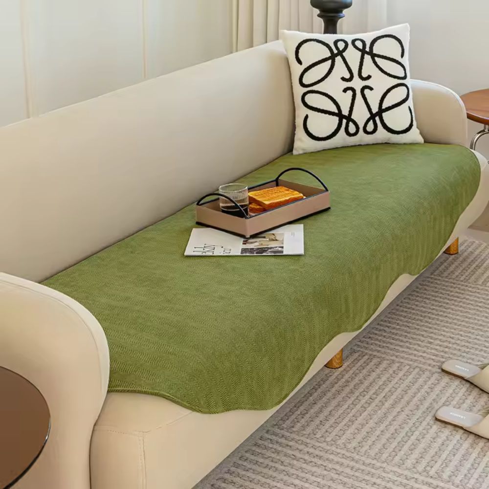 VelvetNest Soft Plush Anti-Slip Slipcover For Sofa And Couch Protector