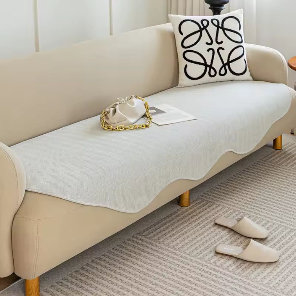 VelvetNest Soft Plush Anti-Slip Slipcover For Sofa And Couch Protector