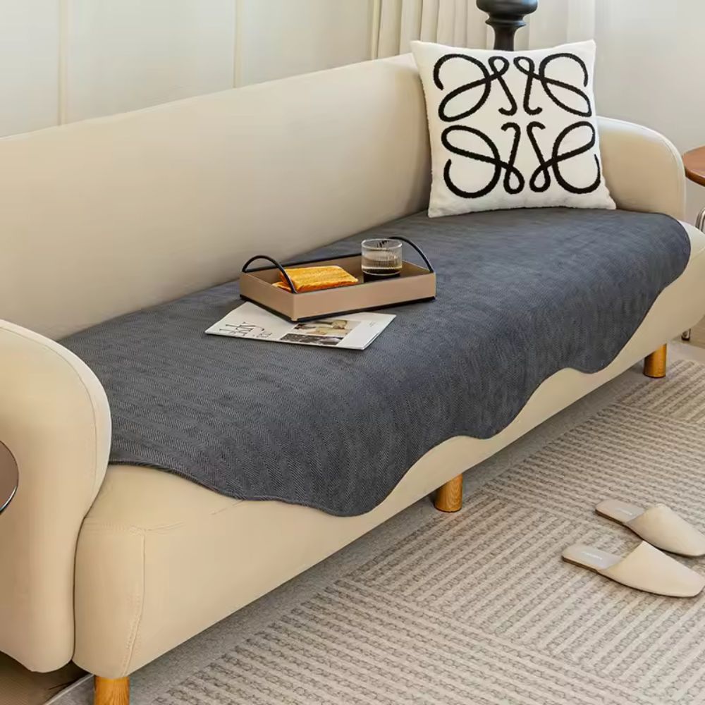 VelvetNest Soft Plush Anti-Slip Slipcover For Sofa And Couch Protector