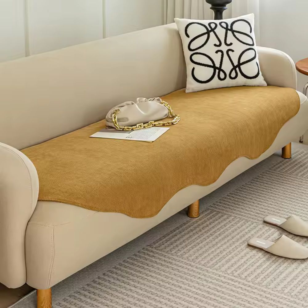 VelvetNest Soft Plush Anti-Slip Slipcover For Sofa And Couch Protector