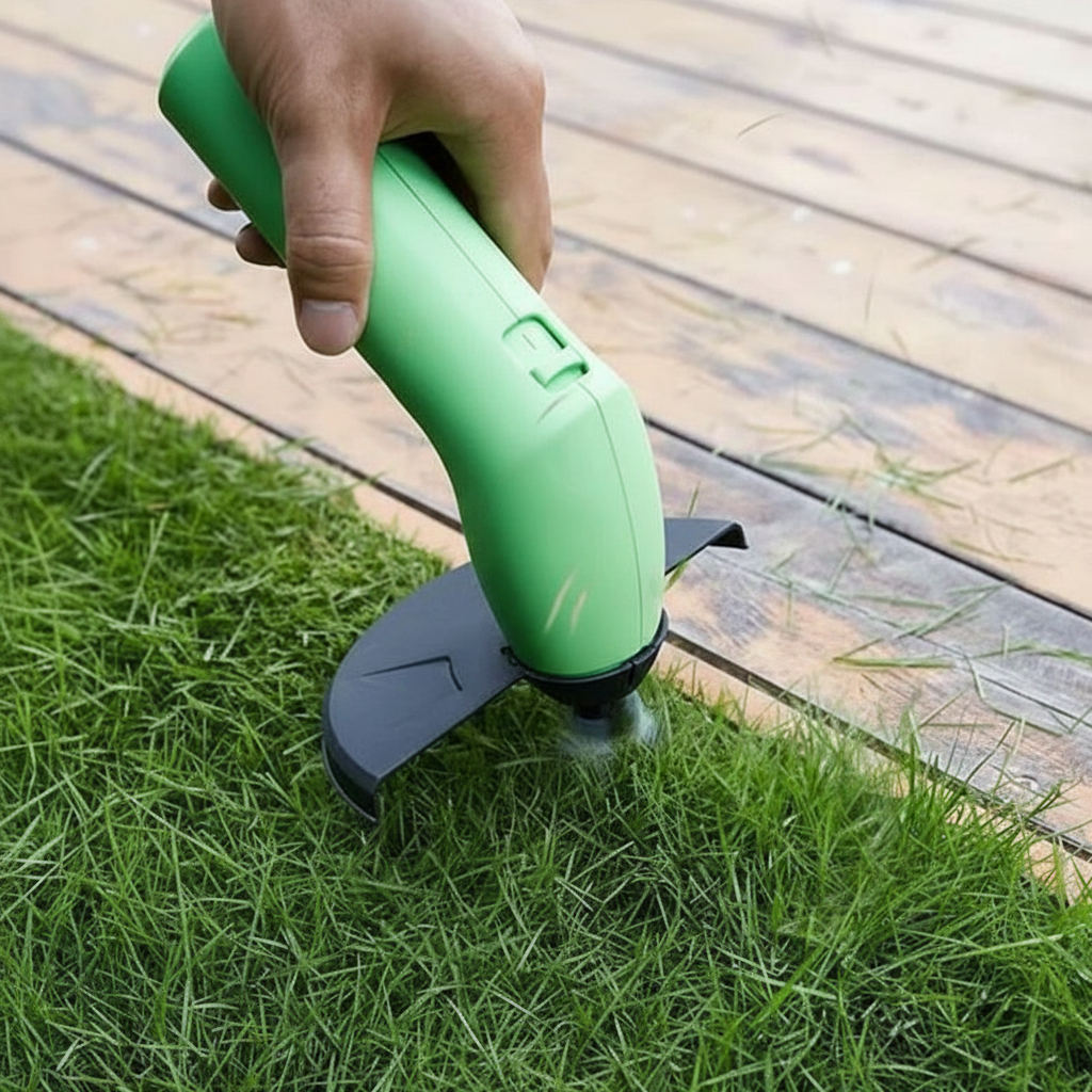 TrimMaster Langaton ruohonleikkuri Mini Kevyt ja säädettävä leikkuulaite