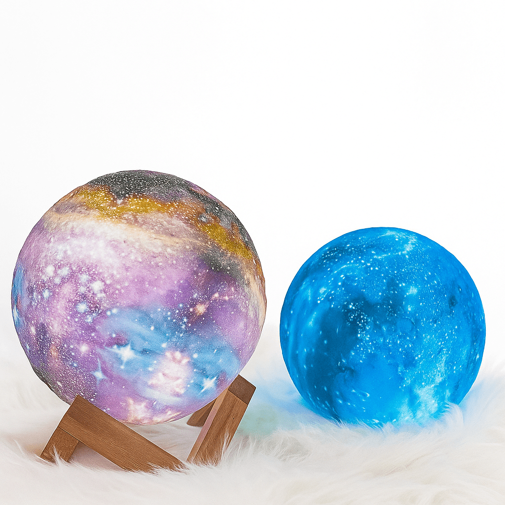 Lámpara LumaGlow Moonlight con color y brillo ajustables para dormitorios
