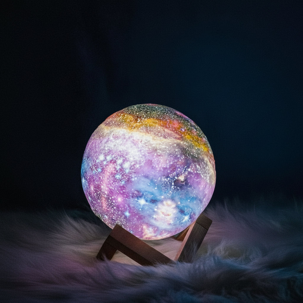 Lámpara LumaGlow Moonlight con color y brillo ajustables para dormitorios