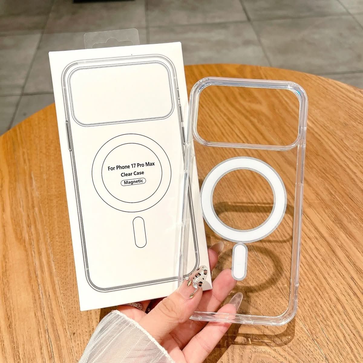 Capa Transparente AeroShield MagSafe para iPhone 11 a 17 com Parte Traseira Transparente e MagSafe Sem Costura