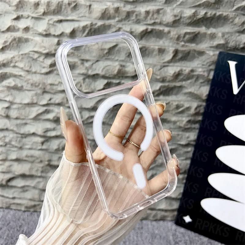 Capa Transparente AeroShield MagSafe para iPhone 11 a 17 com Parte Traseira Transparente e MagSafe Sem Costura