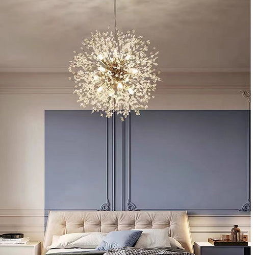 Lámpara Colgante LED de Cristal Aurelia Bloom Inspirada en Diente de León