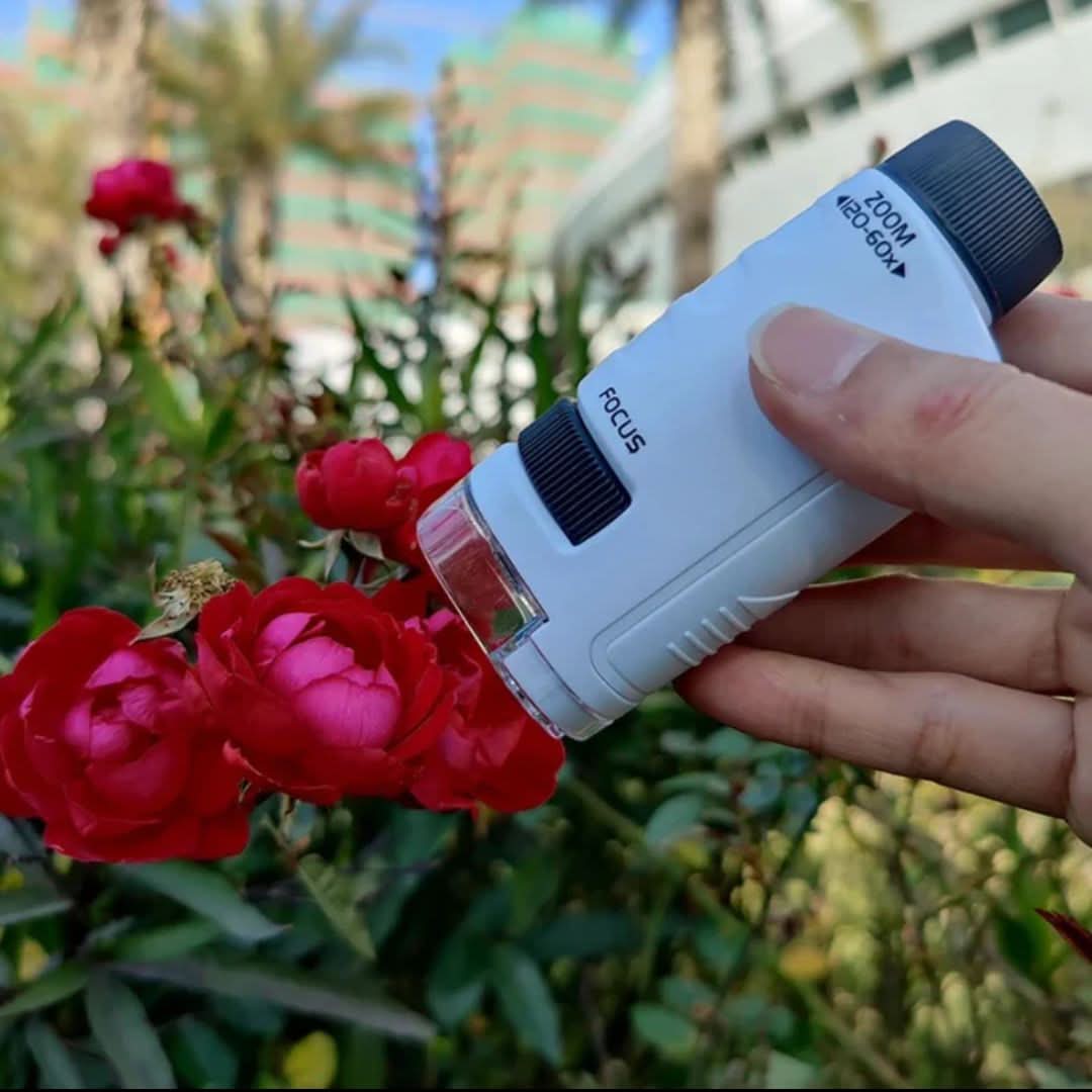 ميكروسكوب ديسكفري لينز مونتيسوري للأطفال لاستكشاف العلوم بطريقة مرحة