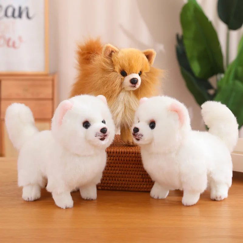 Cuddly Pomeranian Plush, 12-Inch Toy For Kids Daily Play