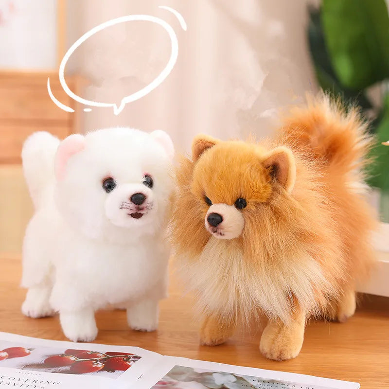 Cuddly Pomeranian Plush, 12-Inch Toy For Kids Daily Play