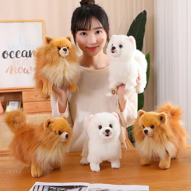 Cuddly Pomeranian Plush, 12-Inch Toy For Kids Daily Play