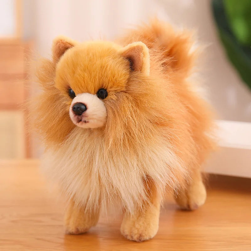 Cuddly Pomeranian Plush, 12-Inch Toy For Kids Daily Play