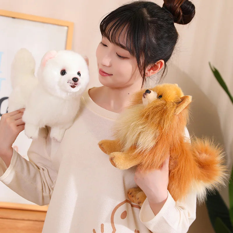 Cuddly Pomeranian Plush, 12-Inch Toy For Kids Daily Play