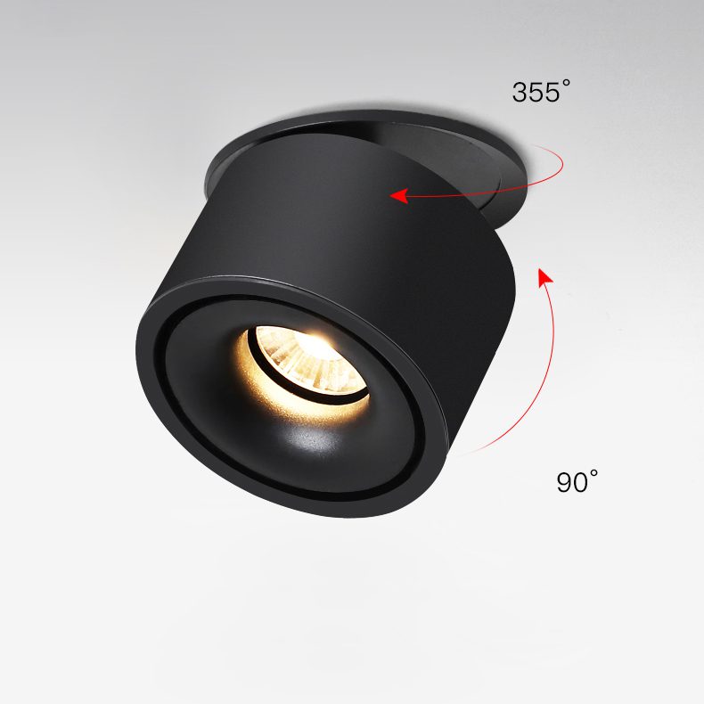 NovaLumen Adjustable Cylinder Recessed LED Ceiling Light