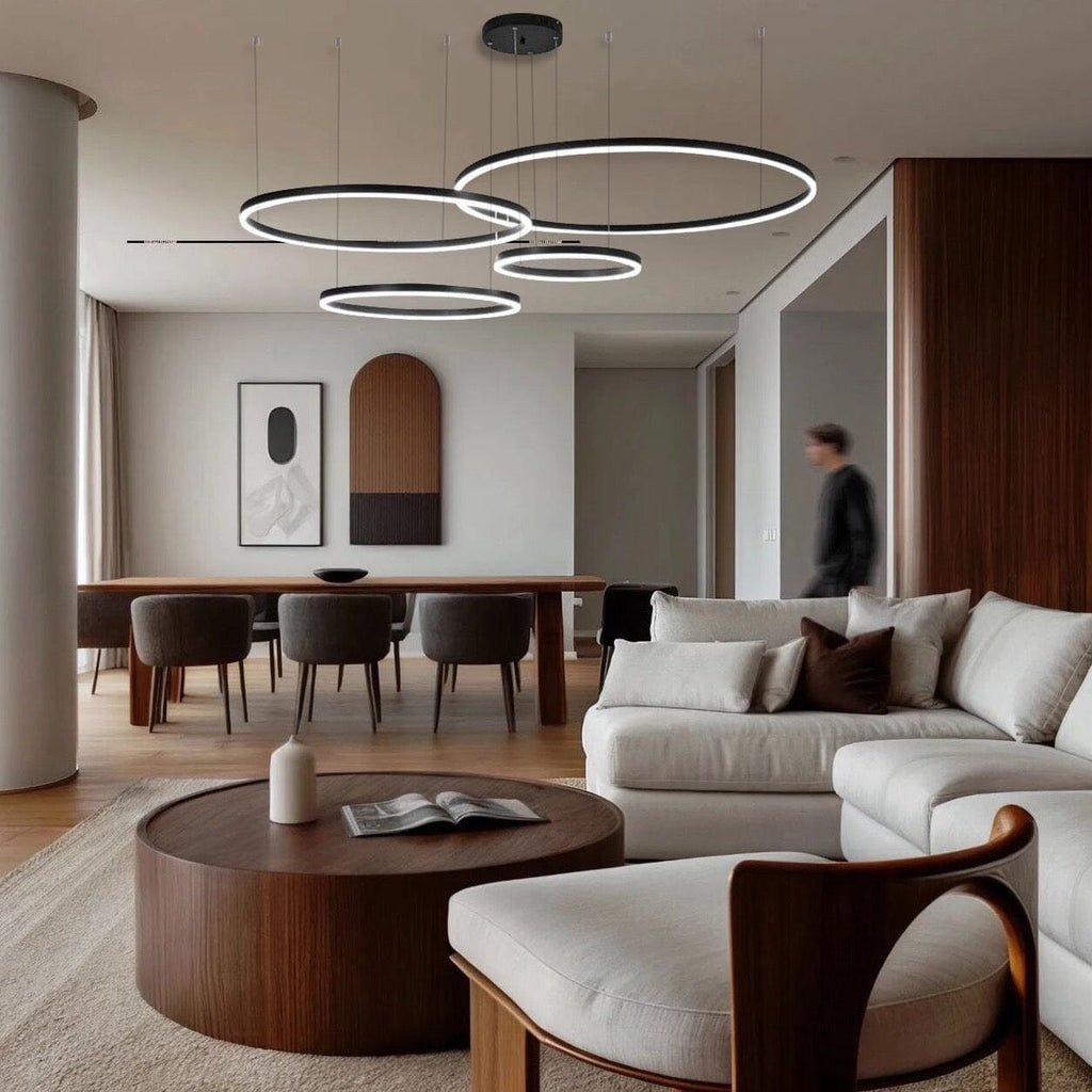 Aurelia Ring Lamp With Adjustable Aluminum And Acrylic Design, 12,500 Lumens