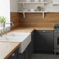 UrbanFlex Zwart Houtlook Zelfklevend Behang voor Moderne Interieurs