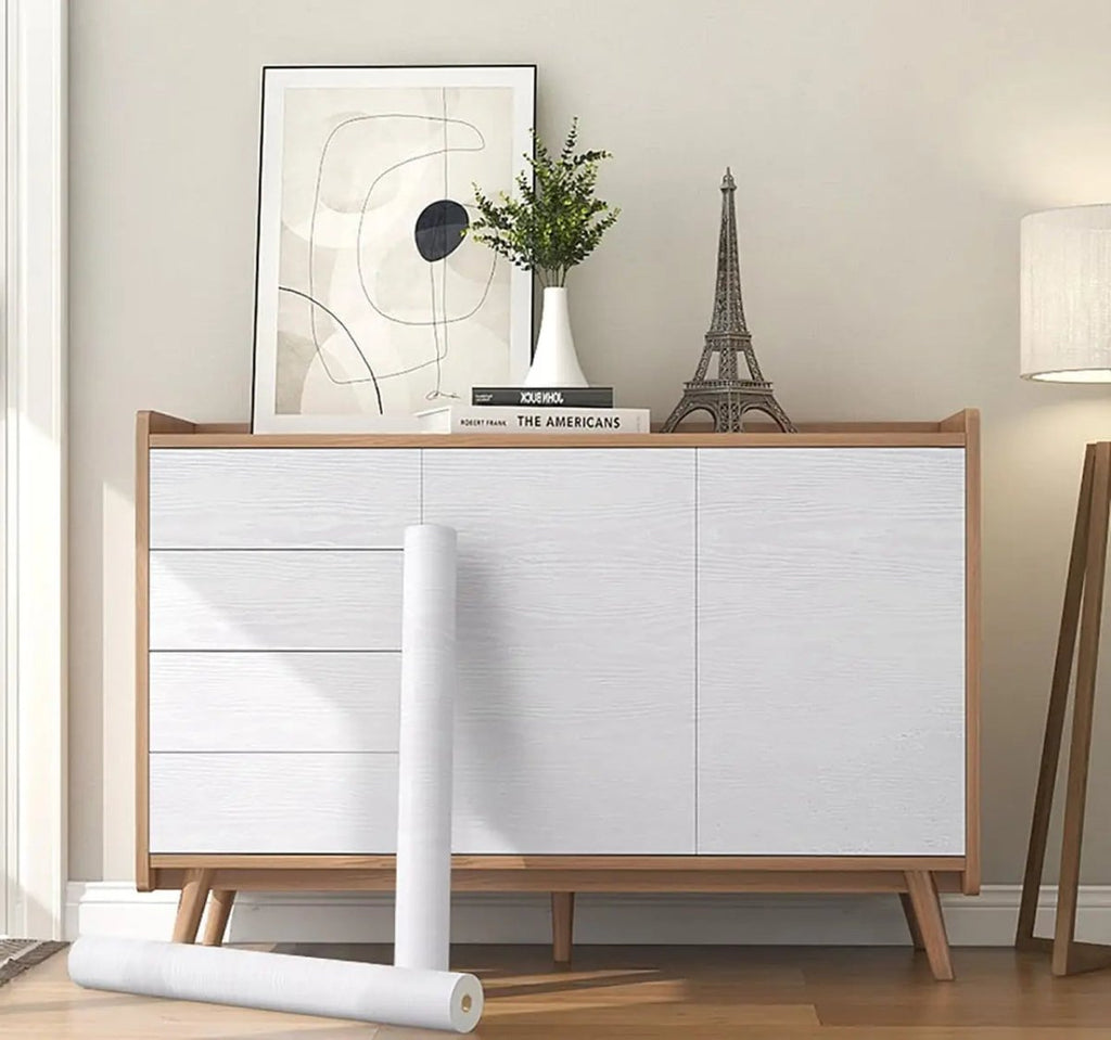 UrbanFlex Zwart Houtlook Zelfklevend Behang voor Moderne Interieurs