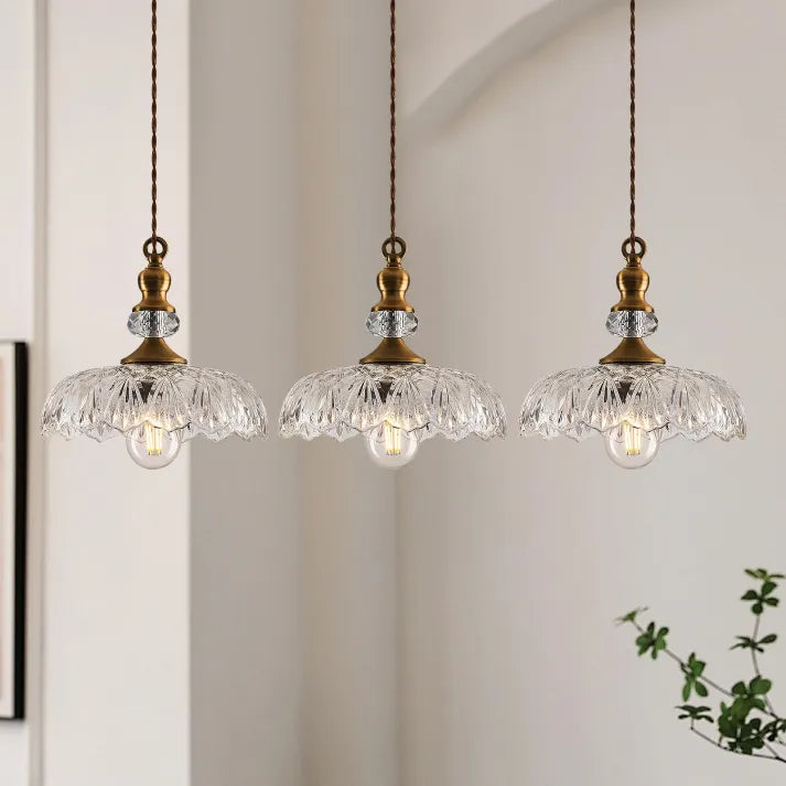 Solara Mini Glas Køkkenpendel Mid Century Retro Accent til Øer