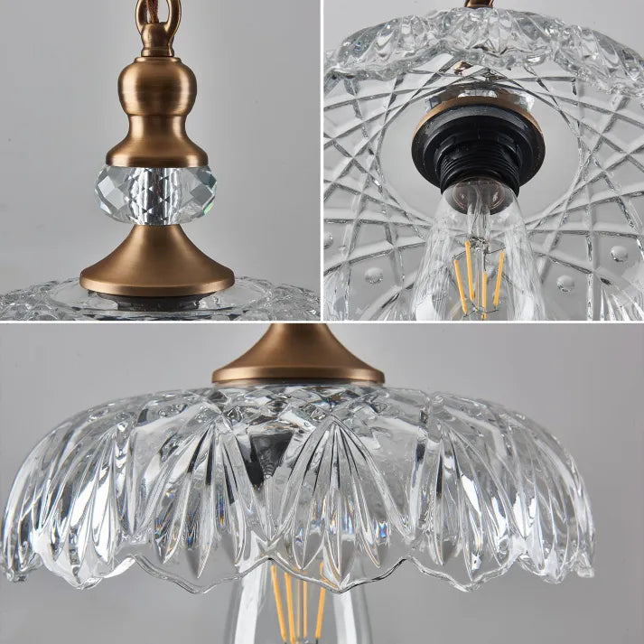 Solara Mini Glas Køkkenpendel Mid Century Retro Accent til Øer