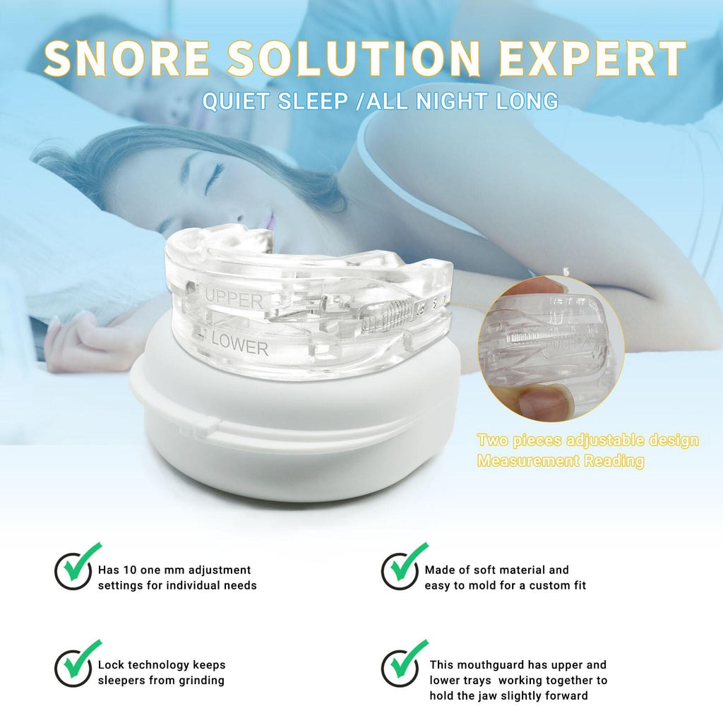 Protector Antironquidos de Silicona RestEase con Estuche de Viaje para Dormir Toda la Noche