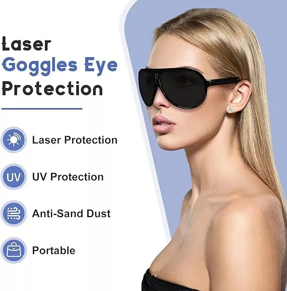 Glasses For Laser Therapy In Red Blue Hues Worldwide