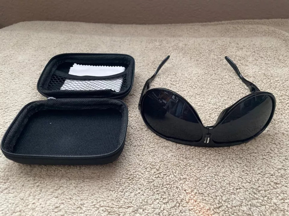 Glasses For Laser Therapy In Red Blue Hues Worldwide