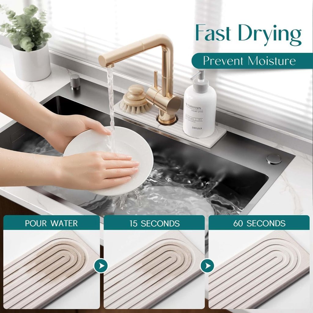 StoneFlow Drying Mat With Instant Drying For Busy Kitchens