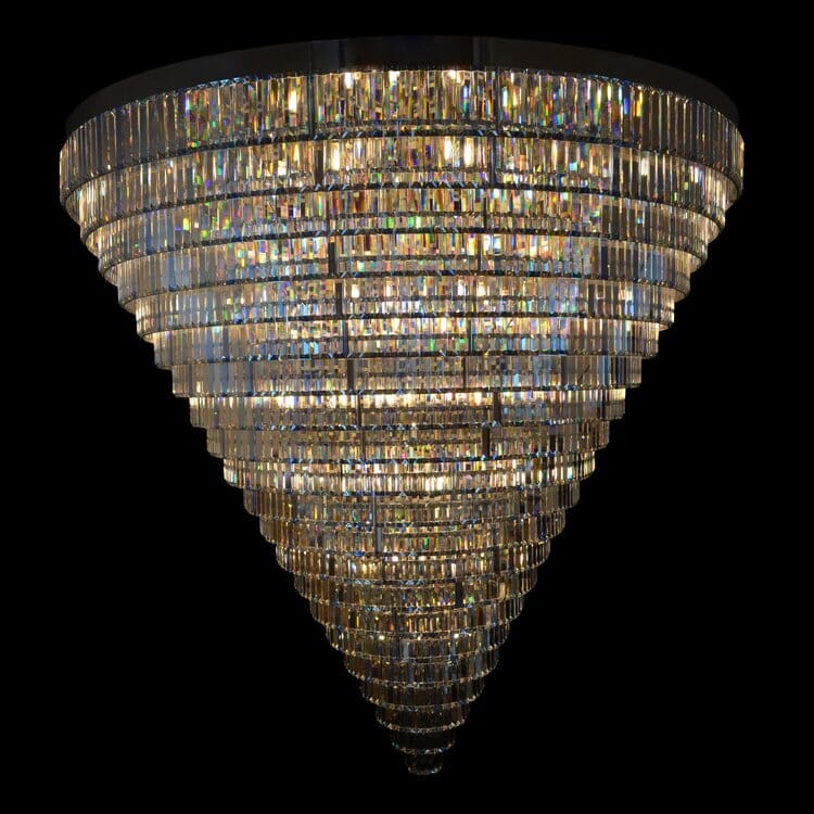 LumaLuxe Kristallen Kroonluchter XL Weelderige Plafondlamp