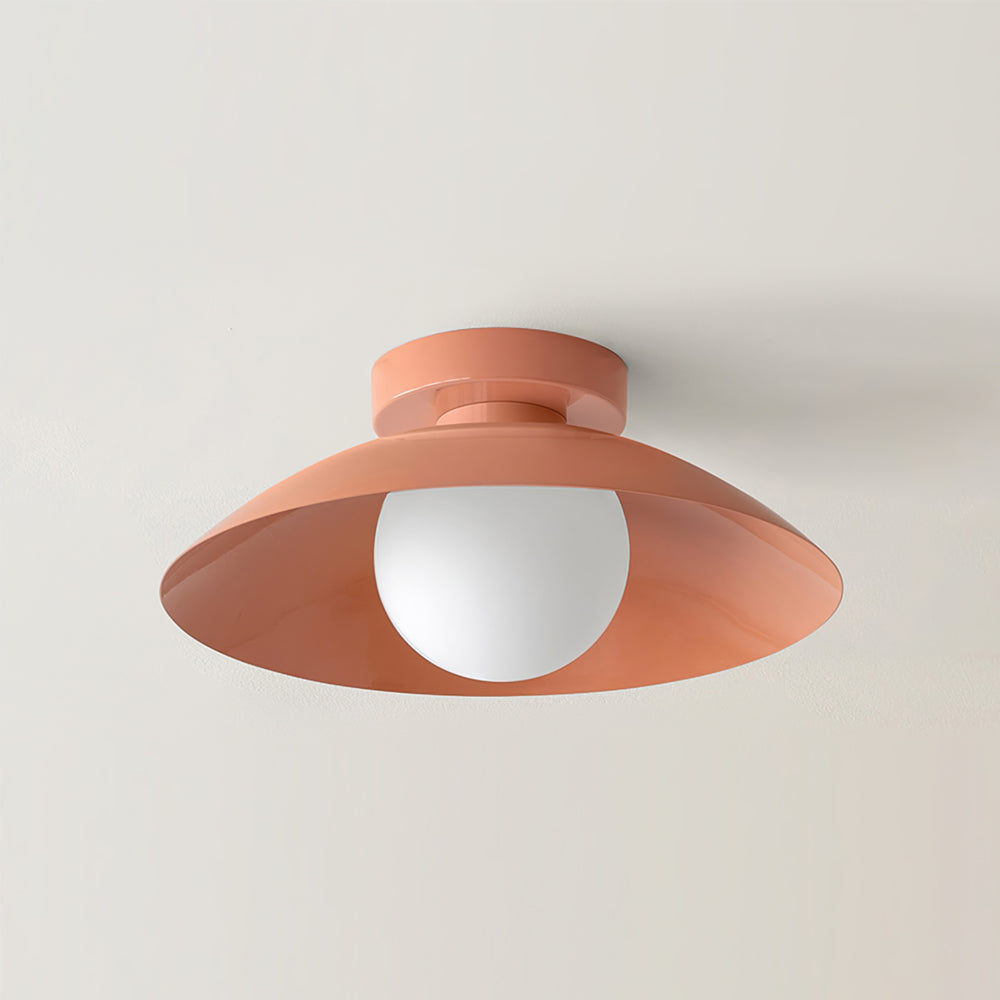 Nova Minimalist Tavan Lambası, Sıcak Ortam Işığı İçin Buzlu Cam Difüzörlü