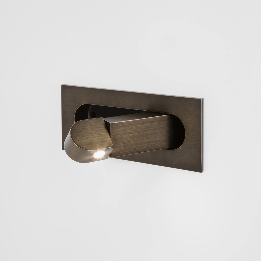Lampada da parete LED da comodino LumaNova Arc con retroilluminazione ambientale