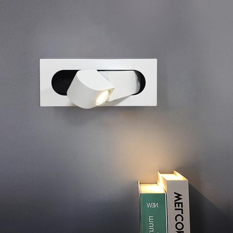 Lampada da parete LED da comodino LumaNova Arc con retroilluminazione ambientale