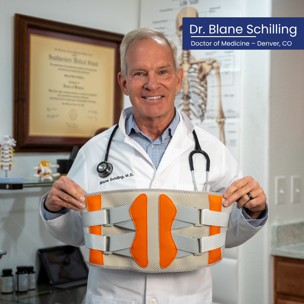 Cinturón de Soporte Lumbar Ajustable ReliefFlow con Vibración y Calor