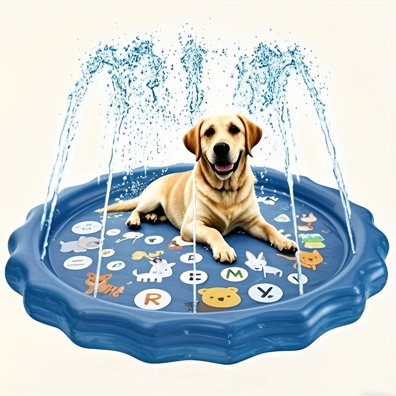 Splashpaws venkovní koupací vana pro domácí mazlíčky se stříkacím systémem