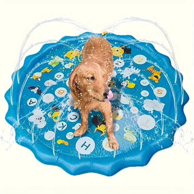 Splashpaws venkovní koupací vana pro domácí mazlíčky se stříkacím systémem
